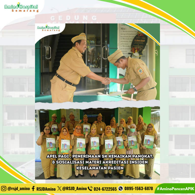 Apel Pagi , Penerimaan SK Kenaikan Pangkat dan Sosialisasi Materi Insiden Keselamatan Pasien (20/7/2026)